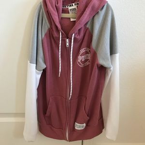 PINK zip up hoodie